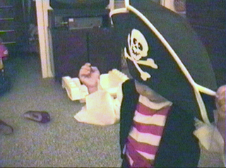 Maybe under the hat.