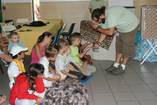 Thursday July 28 Camputos Day 6: Animal show at the camp site