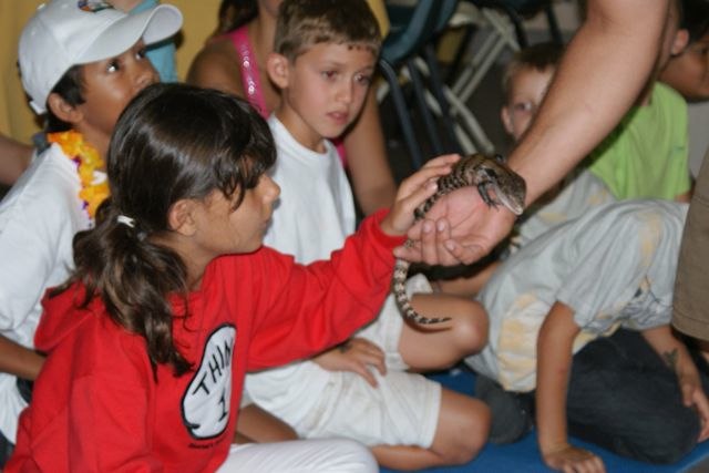 Thursday July 28 Camputos Day 6: Animal show at the camp site