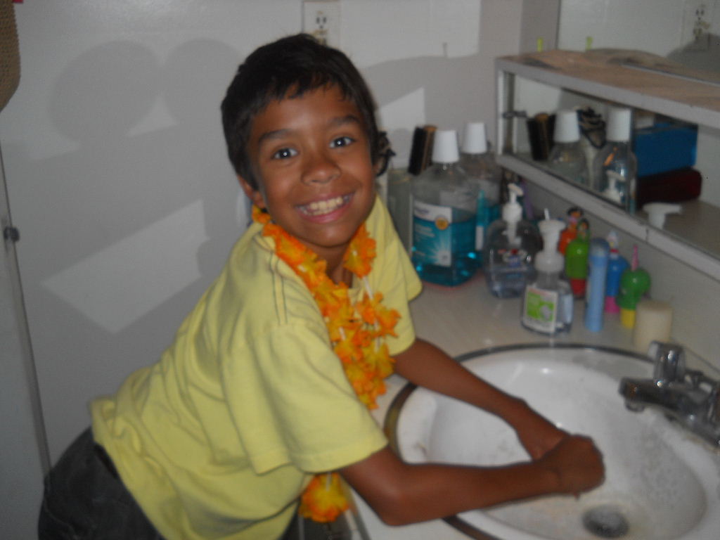 Nicolas back at home