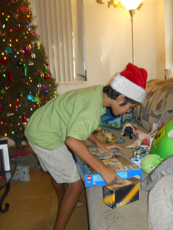 Opening Presents, Xmas 2011