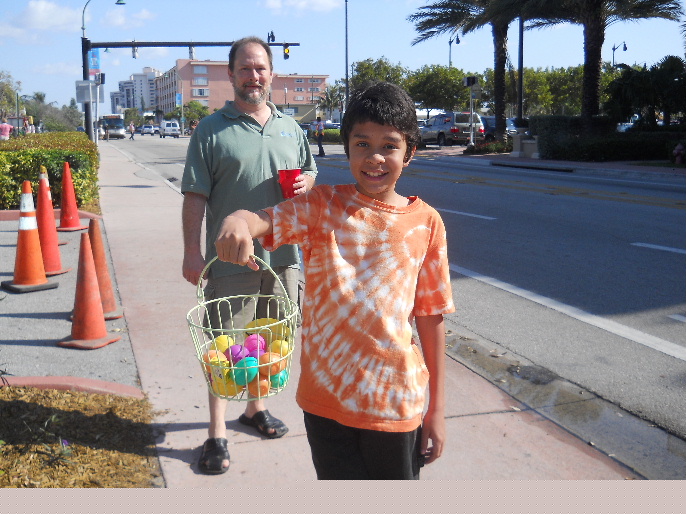 Saturday, Easter egg hunt at the Fort Lauderdale fire Station