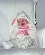 What an adorable Bunny girl! and her name starts with the letter "S"